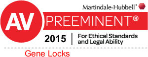 AV Preeminent 2015 Award for Gene Locks